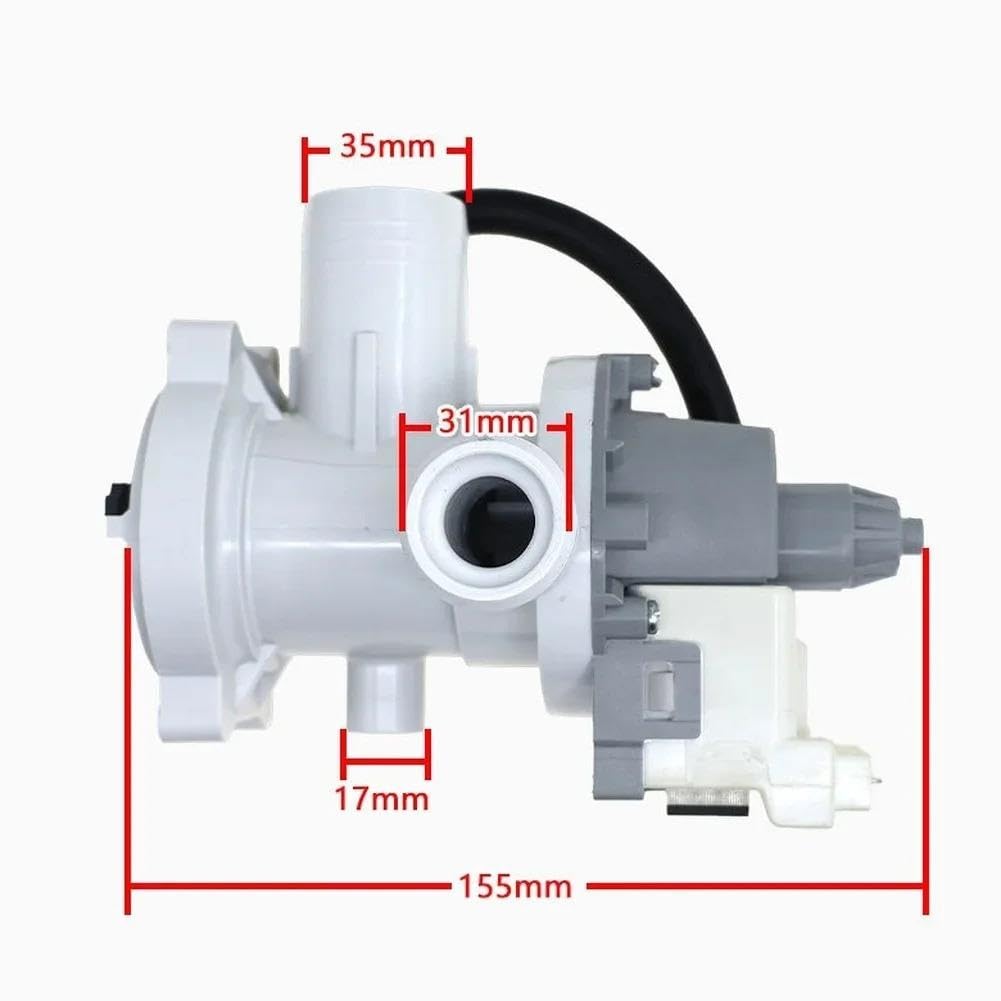 Bomba de drenaje for lavadora carga frontal, Motor agua 30W AC220V for accesorio aparato tambor