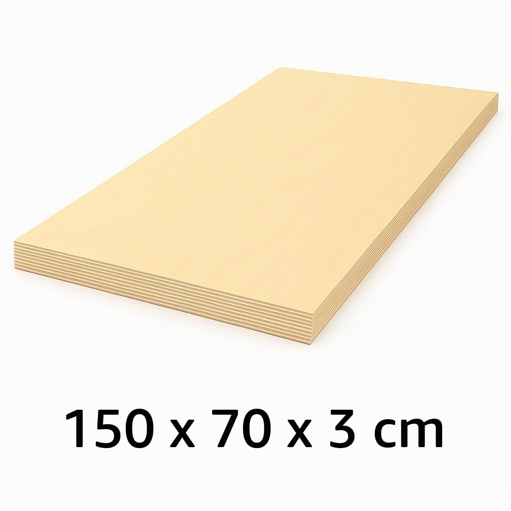 Profi Werkbankplatte 30 mm Multiplex – stabile Arbeitsplatte für Werkbank, Arbeitstisch & Werktisch – robuste Holzplatte für Werkstatt, Garage & Hobby (150 cm x 70 cm x 3 cm Multiplexplatte)