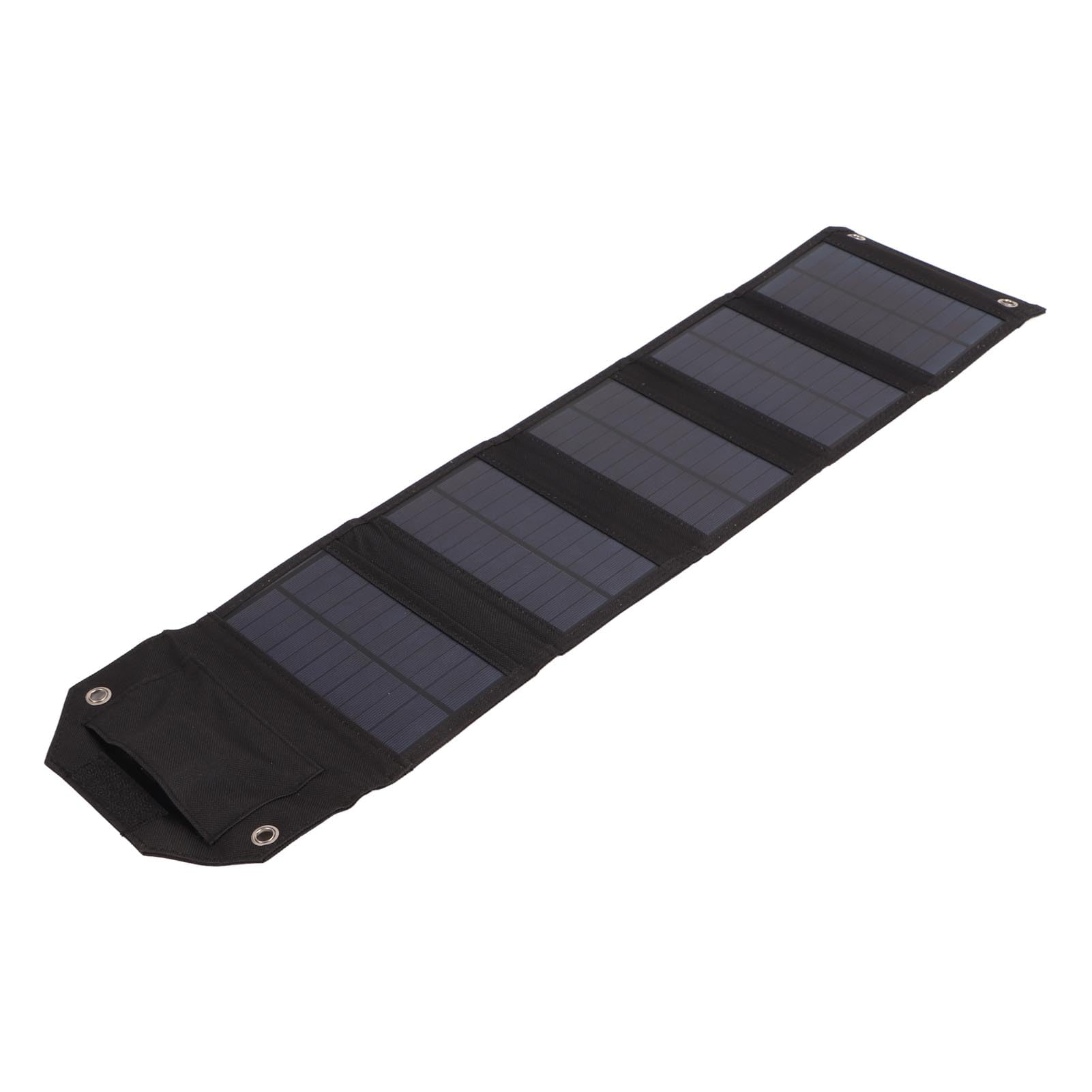 Caricatore solare portatile, caricatore solare USB pieghevole, ampia compatibilità, antipolvere 5V 3A IP67 impermeabile per campeggio (SPB5Z B nero)
