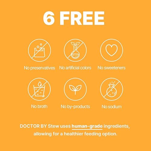 Miniatura 5 de Estofado de pollo de abulón, alimento húmedo suave para perros con abulón fresco, pollo, zanahoria, 5 bolsas empaquetadas individualmente, 18 onzas