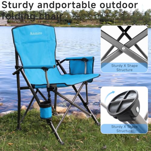 Image of Heavy Duty Folding Camping Chair for Camp, Picnic, Lawn, Fishing
