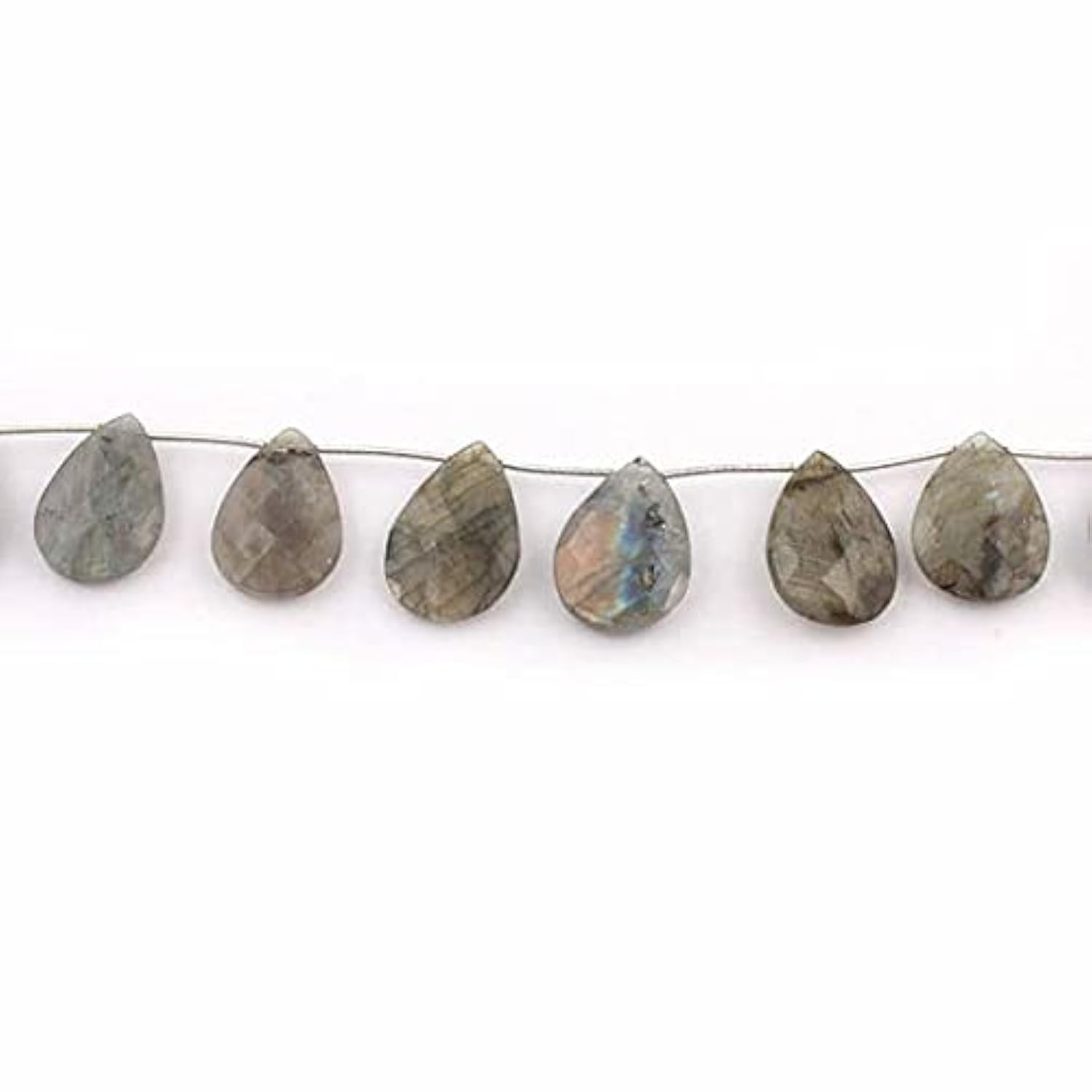 Labradorite briolettes poire pour collier artisanal fait main SB4155