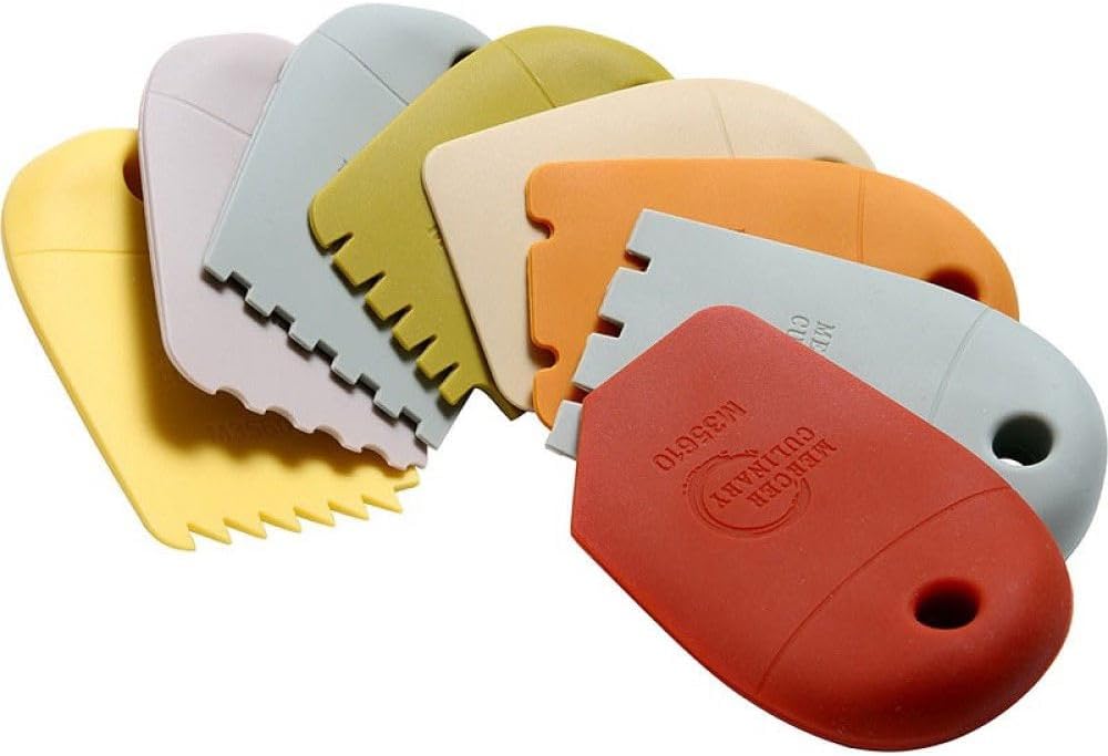 Mercer Culinary Silicone 8 Piece Plating Wedge Set, Multicolor