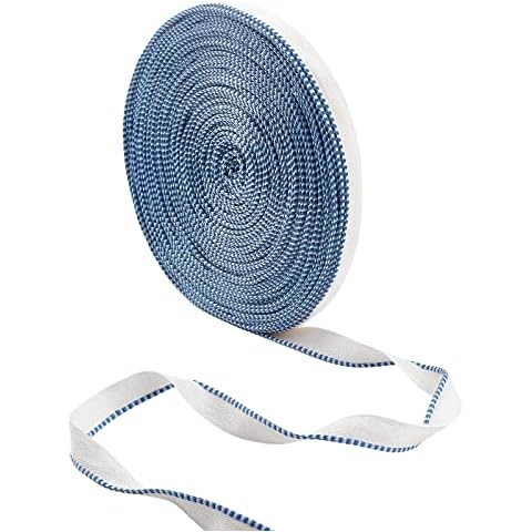 WEBEEDY Buchbindung Stirnbänder Endbänder 0.39 Zoll x109 Yards Buchbindetuch Albumbindegurte DIY Buchbindezubehör Cover