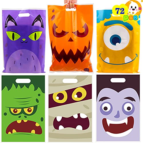 Grand sac cadeau plastique Halloween pour bonbons et pochette surprise fête