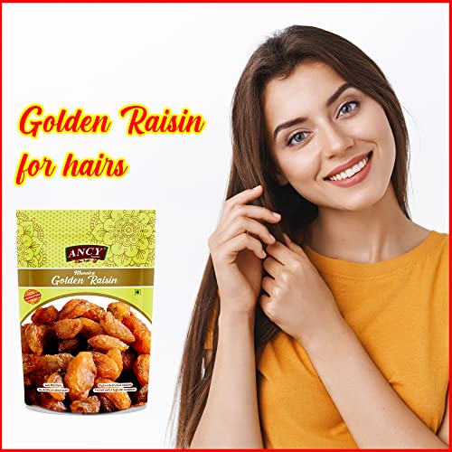 Image of Ancy Munakka 500 Grams (250 Grams X 2) - Golden Raisins | Abjosh Munakka | Boost Immunity & Vitality | Sweet Fruity Taste and Soft Chewy Texture | Healthy Snack for Kids and Office Workers