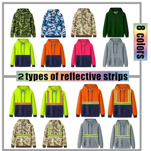 YOWESHOP Customized Sweatshirt for Men Hoodie with Reflective Strip3