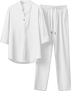Hombre de dos piezas con pantalones de media longitud Tether trajes de color liso festivo para hombre