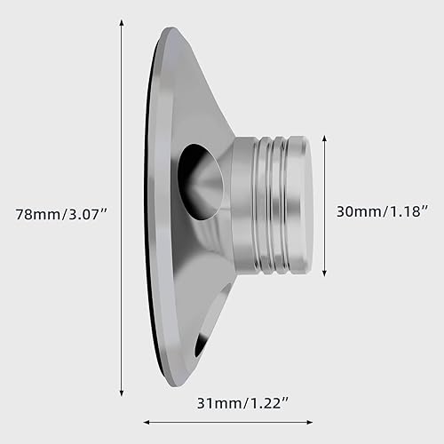Miniatura 8 de Preffair Estabilizador de peso de registro de aluminio, estabilizador de disco de vinilo LP de aluminio con almohadilla suave protectora reductor de