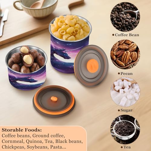 Contenedor hermético de acero inoxidable para café 900ml miniatura 5