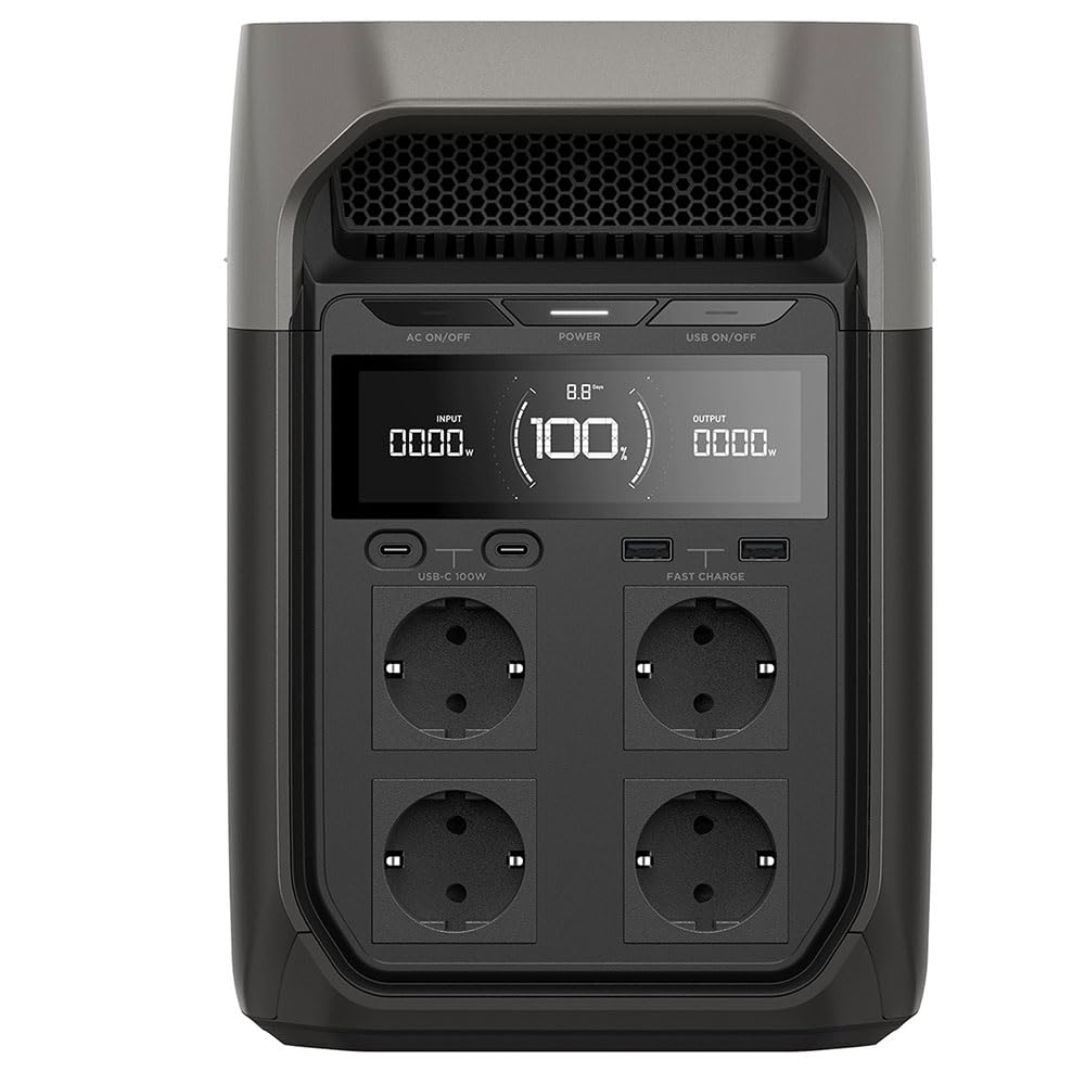 Ecoflow Delta 3 Stazione Di Alimentazione Portatile Litio Ferro Fosfato [lifepo4] 1800 W 12,5 Kg (delta 3 - Portable - Powerstation - Warranty: 12m)