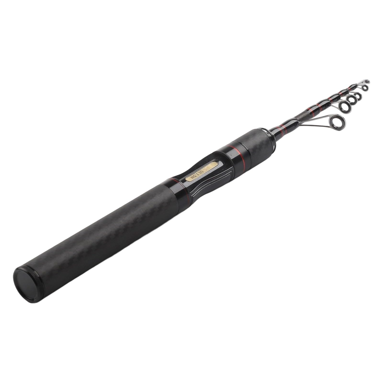 ZYWUOY Canne à pêche ultra légère en fibre de carbone, 1,5 m, haute sensibilité, pointe solide avec poignée en liège pour petits pêcheurs Finesse, équipement de voyage portable