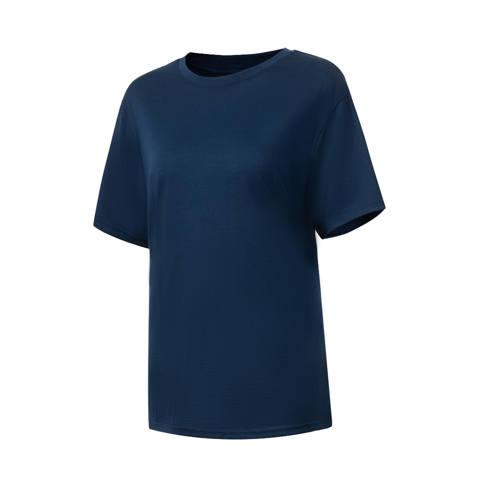 Conteggio del Filo 90S 100% Lana Merino Maglietta Leggera per Strato Base, Unisex Ultrafine 90S Maglietta Termica Traspirante