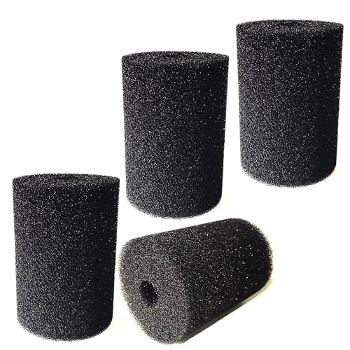 Image of 4 Pack Foam Filter Sponges for Canister Filters for Aquaclear 70 /110 Filters X-Large Overflow Filter Box Intake Round Pre-Filter 5.91 inch x 4.13 inch