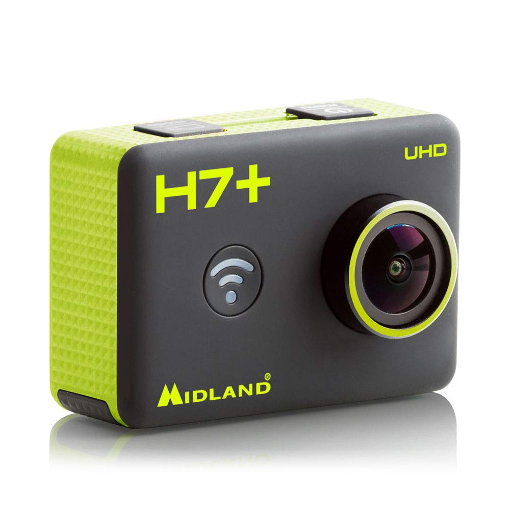 Midland H7 + WiFi Caméra d'action, Ultra HD 4 K