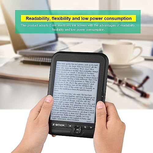 Ebook Reader, 6 -calowy Ereader z Elektronicznym Ekranem Atramentu, 29 Języków, długą żywotność Baterii, Regulowane Przednie światło, Lekkie i Kompaktowe, Audiobooki