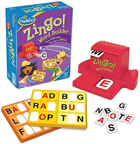 ThinkFun Zingo Word Builder Early Reading Game and Zingo! Booster Pack #2 Expansion
