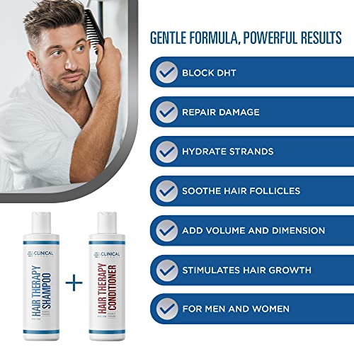 Clinical-Effects-Hair-Therapy-Shampoo-and-Conditioner-Set-Hair-Growth-Shampoo-and-Conditioner-for-Thinning-Hair-Biotin-Saw-Palmetto-and-DHT-Blocking-Ingredients-USA-Made-2-Bottles-8-fl-oz