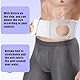JLFDLLYYZQ Stoma Gürtel, verstellbarer Stoma-Stützgürtel, Ostomie Gürtel, universeller Ileostomie-Kolostomie-Gürtelschutz, Stoma-Beutel, Kolostomie-Ileostomie-Operation, Stoma Zubehör (XL)