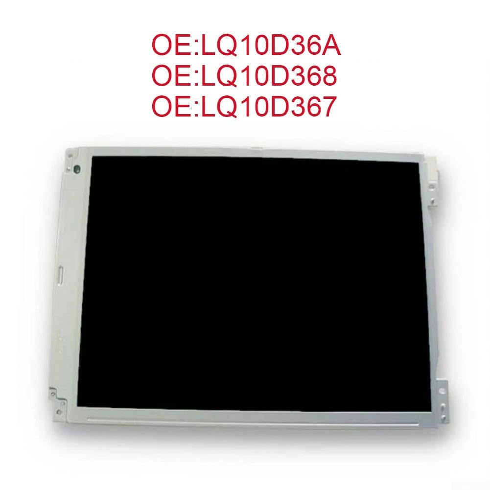 Schermo LCD da 10,4 pollici per LQ10D36A, LQ10D368, LQ10D367, ricambio compatibile con sistemi di intrattenimento per auto selezionati, nero