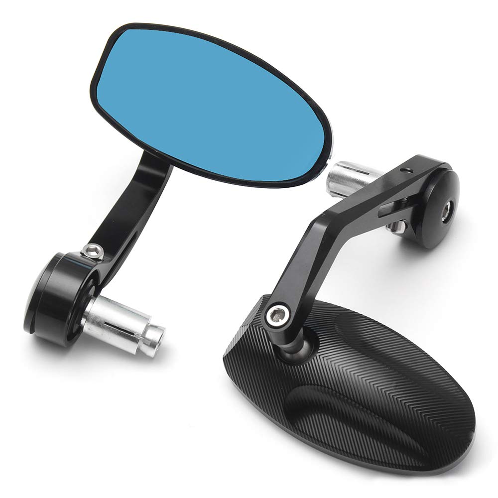 Rétroviseur noir d'extrémité de barre de moto CNC 2 pièces pour Speed ​​​​Triple