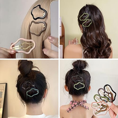 10 Pzas Pinzas para Cabello en Forma de Nube, Metal miniatura 7