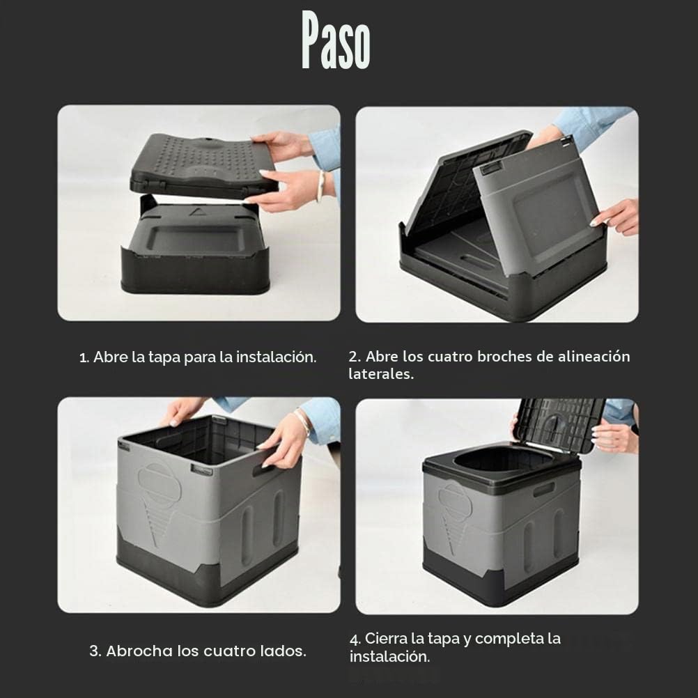 KENANLAN Inodoro portátil para camping y viajes, orinal plegable para coche, barco, senderismo, playa, soporta hasta 150 kg (gris)