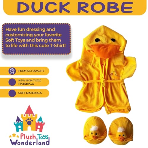Plush Toys Wonderland 20121 Duck Robe & Slippers Pajamas Yellow Outfit thumb #4