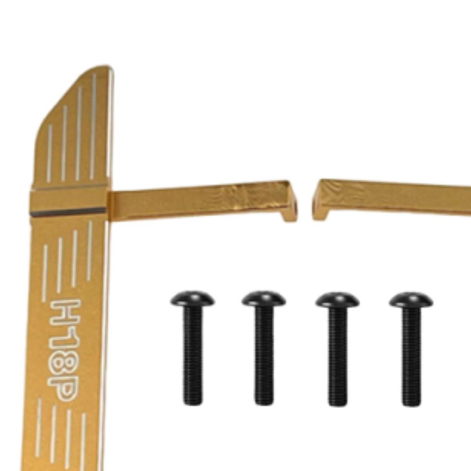 Colcolo Pedali Laterali per Auto RC, Piastra di Supporto in Metallo per Accessori RC in 1:18 H18P, Modello Crawler, Oro dello Champagne
