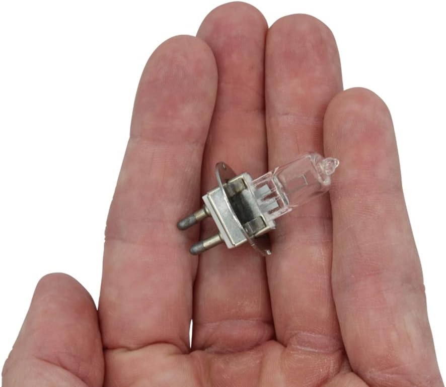 Technical Precision 6V 10W - T3 Clear Halogen Bulb - Replacement for Osram Sylvania 64222 Halogen Light Bulb PG22 Bi Pin Base with Flange - Microscope, Medical Bulb - Dimmable - 1 Pack
