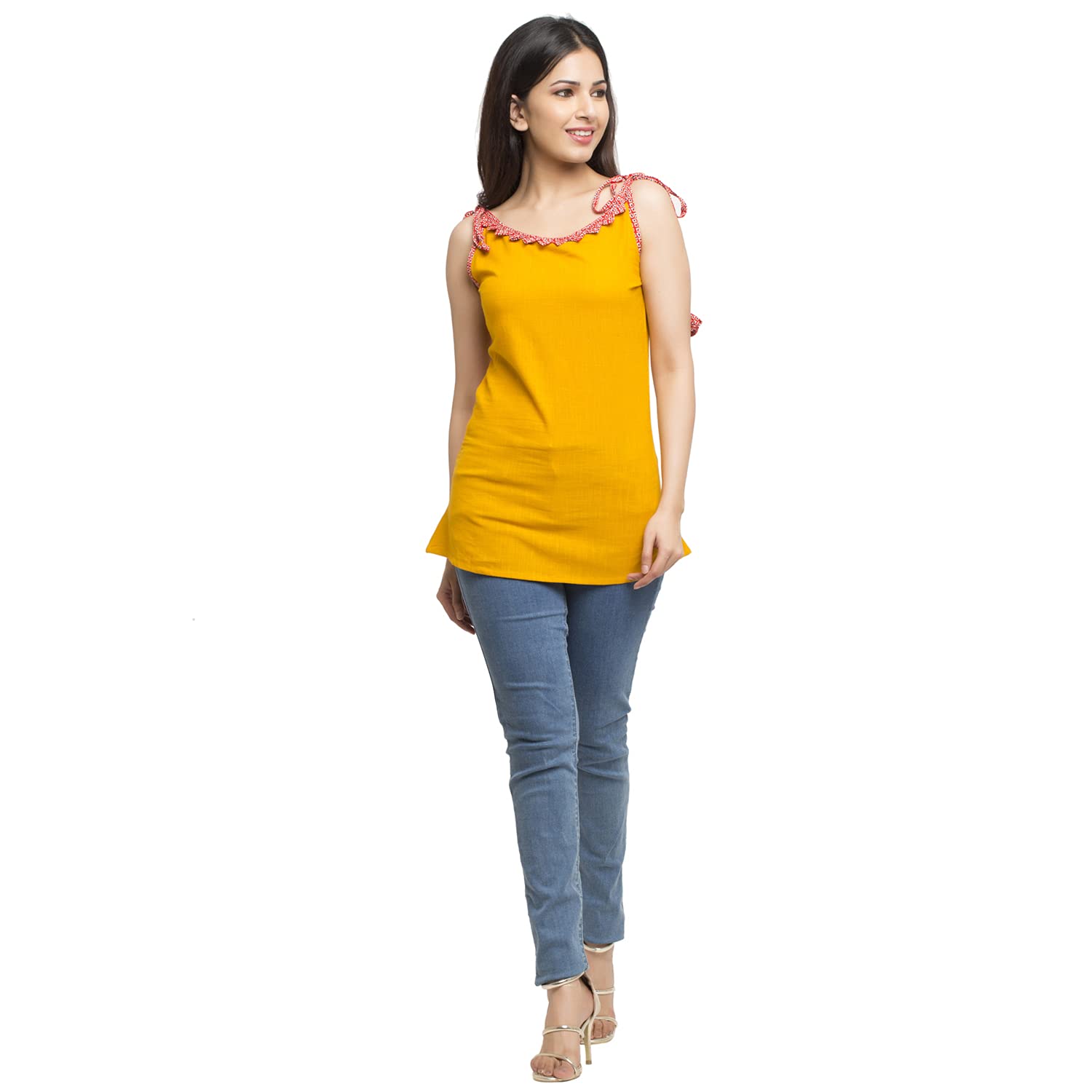 yash gallery Women's Cotton Solid Straight Regular Fit Top for Women-picture-19