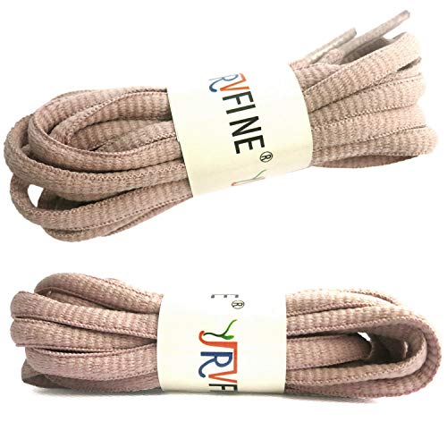 Yjrvfine 2 Pair Oval Shoelaces For Kids Athletic Shoe Laces Strings Light Dirty Pink - Length:27.56" #TOP1