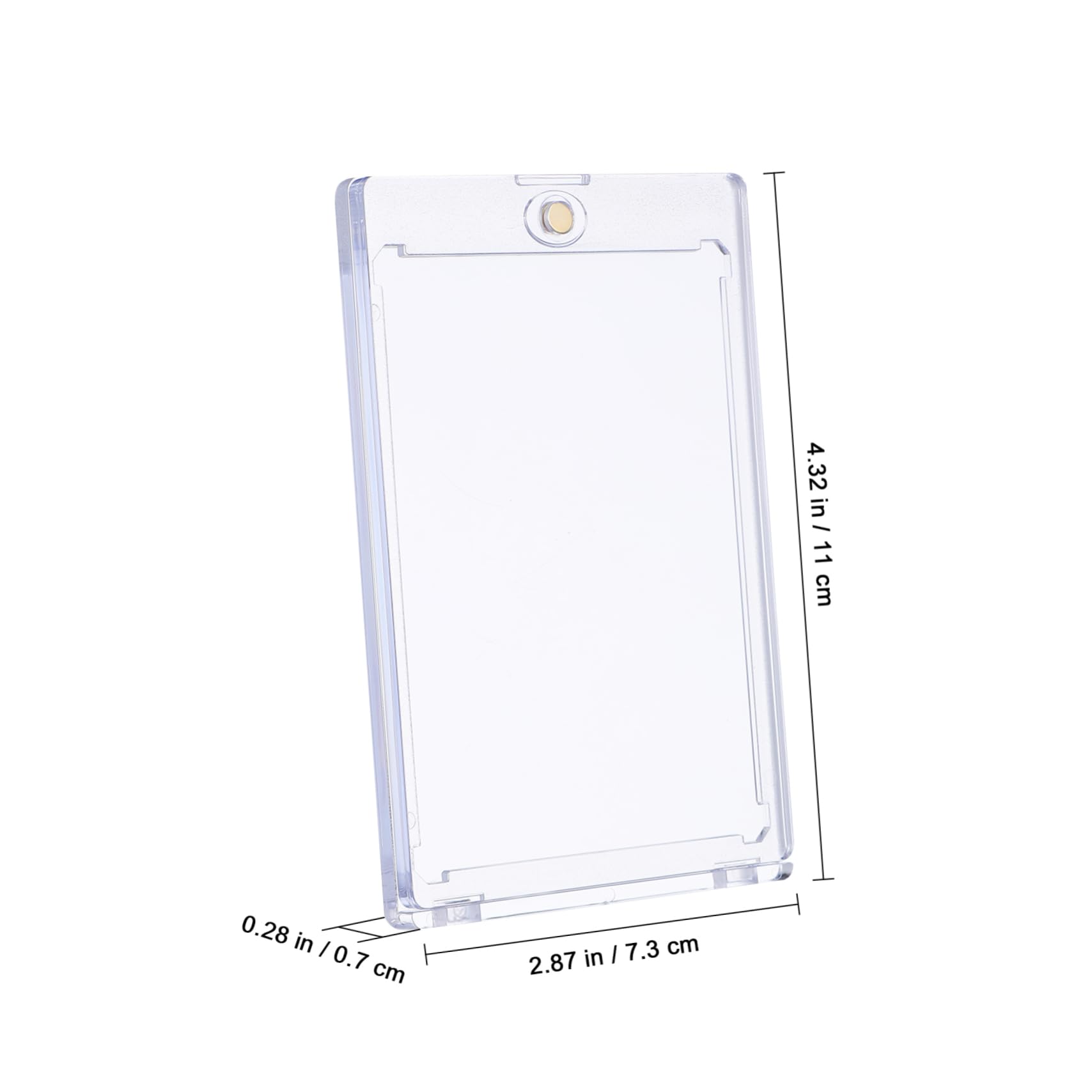 TOYANDONA 18 Pezzi Porta Carte Magnetici in Ps, Protezione per Carte da Gioco e Collezionabili, Chiusura Magnetica e Visibilità Chiara, Uso Versatile