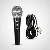 Microfone Com Fio Para Karaokê, Palestra, Igreja, Evento, Pastor, Palestra, Cabo de 3 Metros, Mixer, Preto