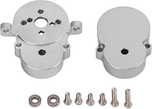 Miniatura 2 de VGEBY Carcasa de transmisión trasera, accesorio de camión RC Shell de metal para WPL D12 Truck (Plata) Accesorio de modelo de coche