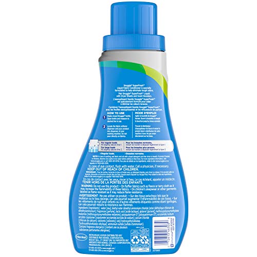 Snuggle Plus Super Fresh Liquid Fabric Softener With Odor Eliminating Technology, 31.7 Fluid Ounces (Packaging May Vary) #TOP1