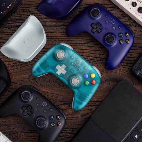 Image of 8Bitdo Ultimate 2 Wireless Controller,Clear Blue-TMR Joysticks