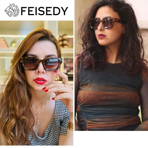Image of FEISEDY Vintage Small Sunglasses Oval Slender Metal Frame Candy Colors B2277