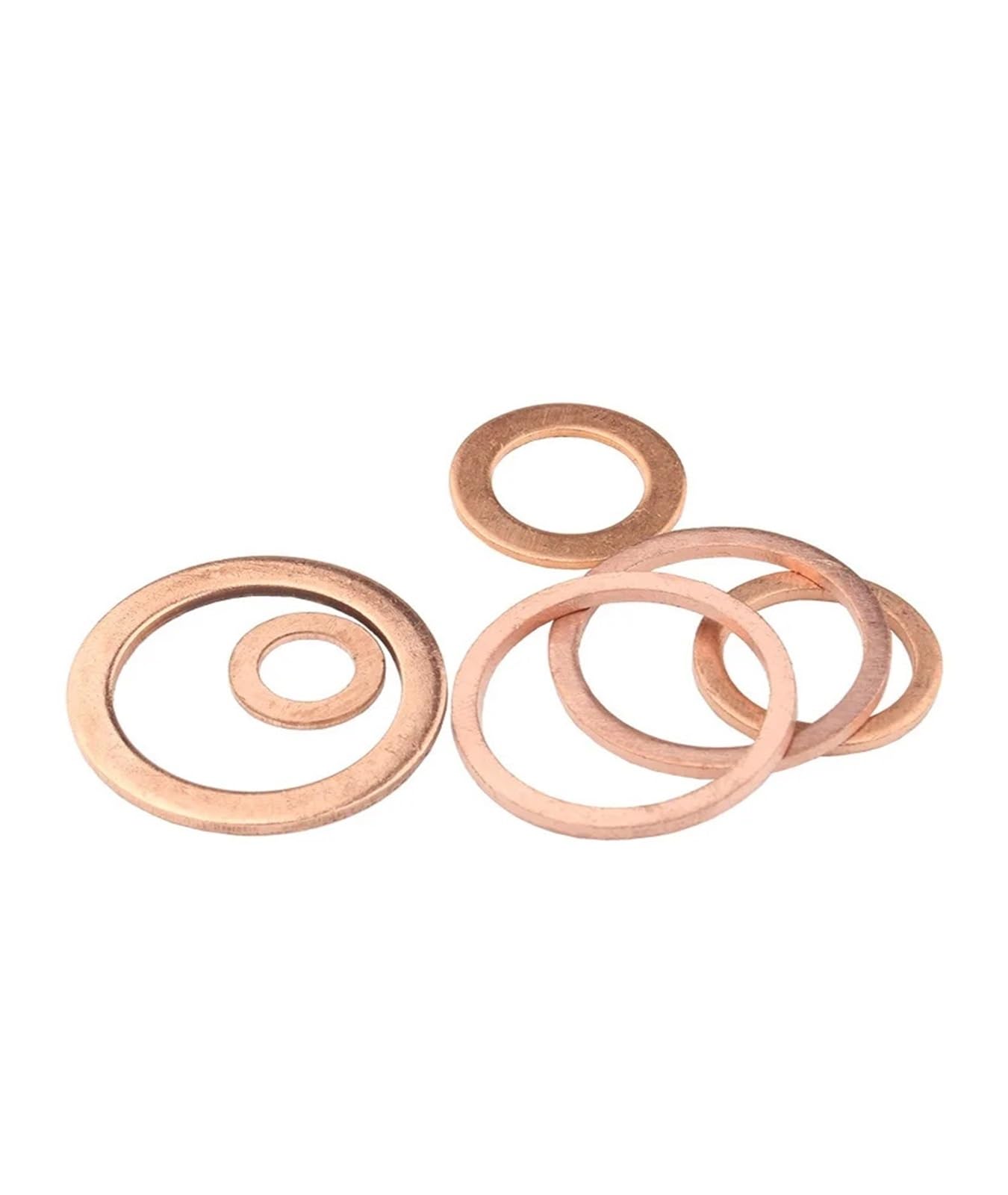 Rondelle di Rame, M5 M6 M8 M10 M12 M14 M16 Rondella di Tenuta in Rame Rosso for Barche Rondelle di Guarnizione Piatte(M6x12x1(30pcs))
