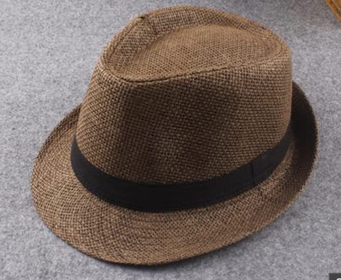Generique-Couple-Straw-Hat-Men-and-Women-Sun-Protection-Straw-Hat-Chapeau-de-Paille-Homme-Femme