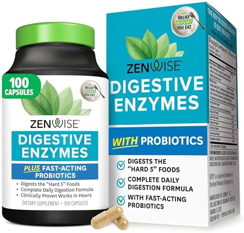 Zenwise Health Digestive Enzymes for Gut Health & Bloating Relief...