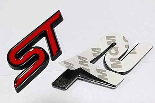 Miniatura 6 de 2 calcomanías de metal con letras 3D para guardabarros laterales de automóvil, para maletero y maletero, color plateado y negro