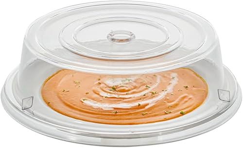 Restaurantware Cater Tek - Tapa para Plato de Policarbonato de 10.2 Pulgadas, 1 Cubierta de Platos Irrompible - Lavable en Lavavajillas, Resiste