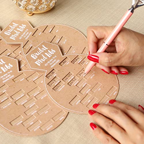 Kate Aspen 28441NA Bridal Shower Games, Ring Shaped Mad Libs Cards (Set of 50) Wedding Shower Game, Engagement Party - Image 2