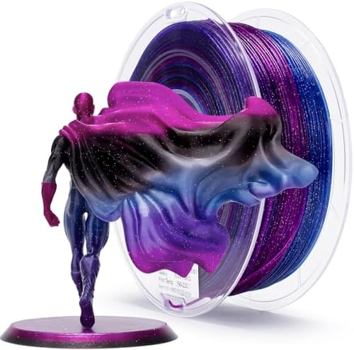 ZIRO Fast Color Changing Twinkling PLA, Multicolor PLA Filament 1.75mm ...