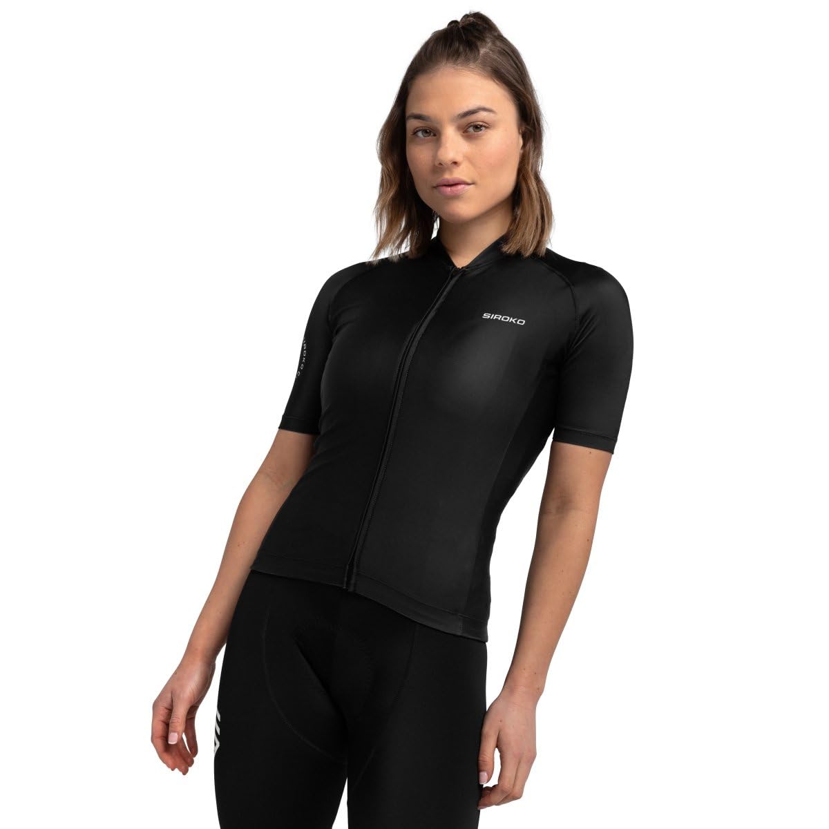 SIROKO - Maillot de Ciclismo para Mujer M2 New Moon - M - Negro