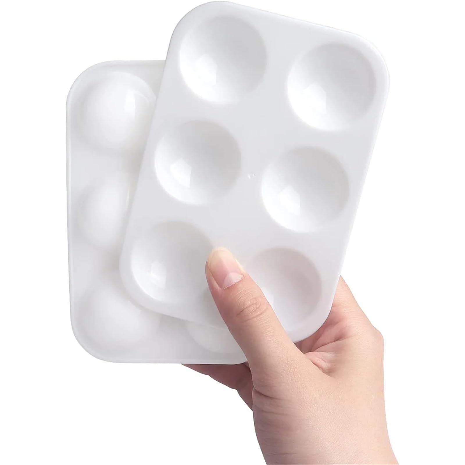 Palette d'aquarelle en Plastique Blanc pour Peinture Aquarelle