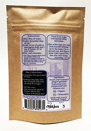 Té chai amargo con jengibre y cúrcuma instantáneo miniatura 2