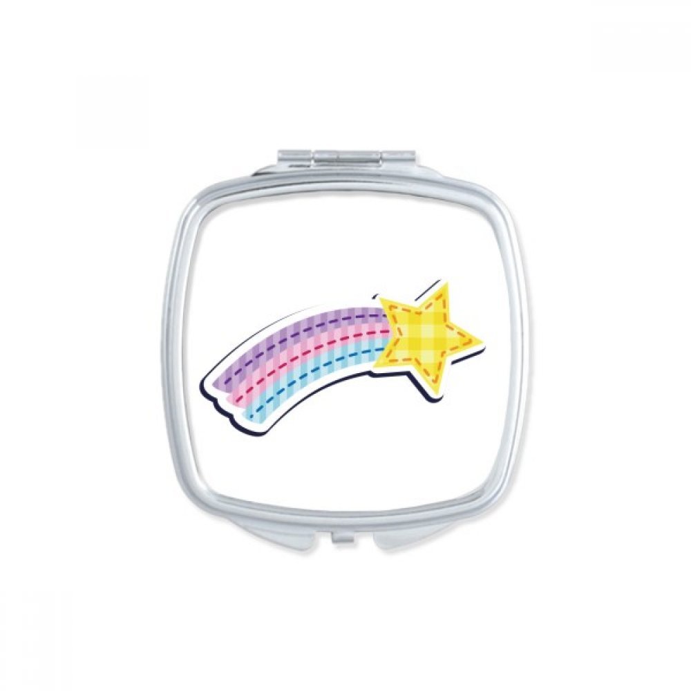 Miroir de poche compact carré pour éviter les bavures de maquillage partout sans miroir fixe