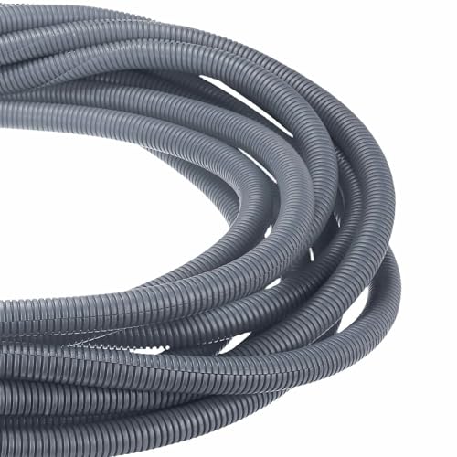 Tubo dividido de alambre de 3/4" DMiotech en color gris para organizar cables